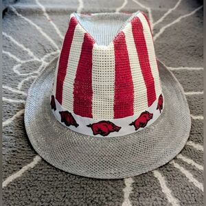 Arkansas Razor Backs Straw Fedora University Of Arkansas